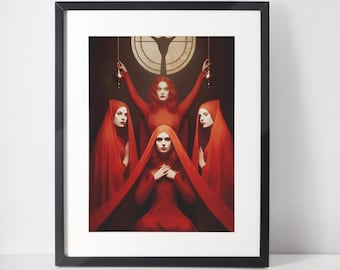 Vintage Spooky Photo Print: Eerie Macabre Wall Art (Framed or Unframed)