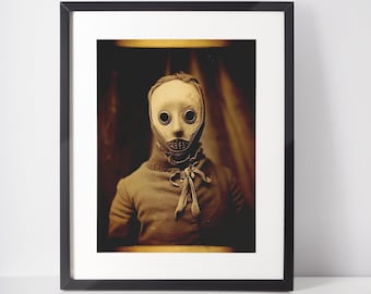 Vintage Spooky Photo Print: Creepy Occult Wall Art (Framed or Unframed)