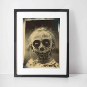 Vintage Spooky Photo Print: Macabre Surrealism Wall Art (Framed or Unframed)