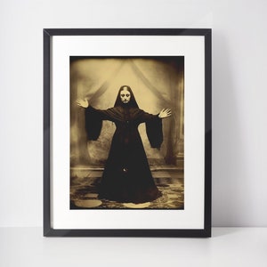 Witchy Wall Art, Pagan Decor Poster, Vintage Witch Print, Wiccan Art, Mystical Home Decoration, Pagan Gift Idea