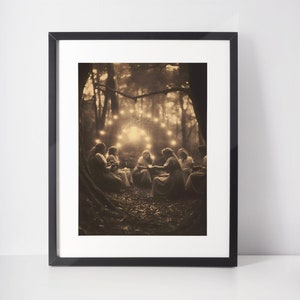 Pagan Wall Art, Satanic Gothic Occult Demon Witchcraft Dark Art, Goth Home   Decorationr