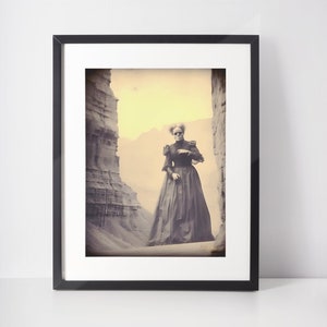 Weird West Vintage Print Old West Zombie Wall Art Strange Wall Art Weird Wall Decor Weird Art Weird Home Decor Occult Gallery Wall Odd Gift