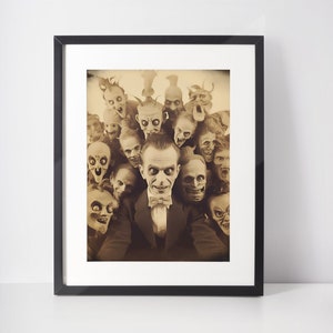 Creepy Vintage Print Occult Wall Art Strange Wall Art Weird Wall Decor Weird Art Weird Home Decor Occult Gallery Wall Housewarming Gift 109