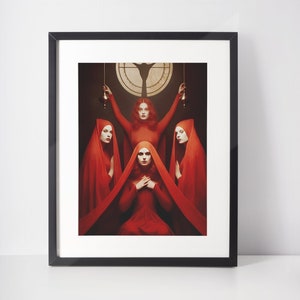 Vintage Spooky Photo Print: Eerie Macabre Wall Art (Framed or Unframed)