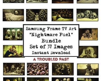 Samsung Frame TV Art Creepy Download, Horror Halloween Surreal TV Art, Instant Download, Samsung Nightmare Fuel Bundle