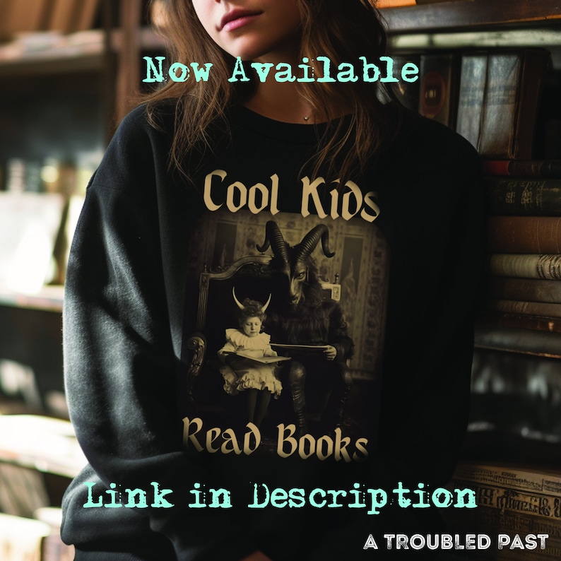 Black Phillip Sweatshirt: Gothic Satanic Goat Alt Clothing afbeelding 6