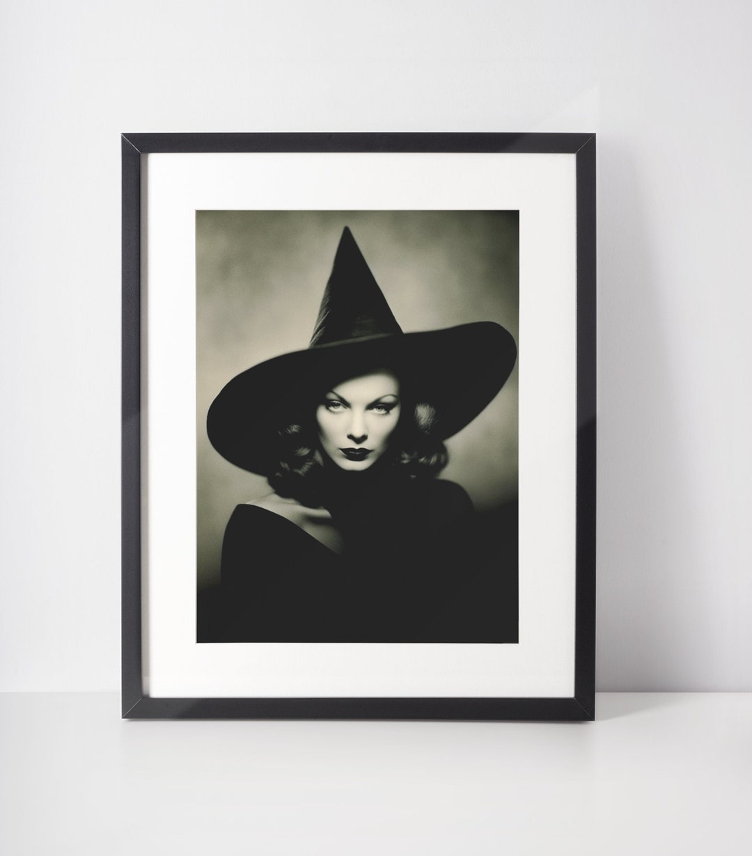 Vintage Witch Print Occult Wall Art Witch Wall Art Witchy Wall Etsy