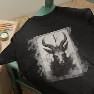 satanic baphomet tshirt for satanist occult gift for him satanic shirt occult tee goth gothic shirt pop art evil nun lilith t-shirt