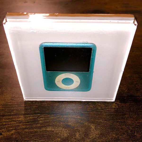 Apple Ipod Coasters Gift Box Ceramic Tile Gift Idea Unique Man Cave Home Bar