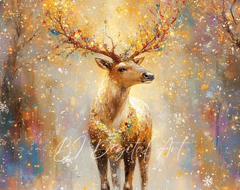 クリスマスのトナカイのクリップアート、クリスマスの鹿、クリスマスの