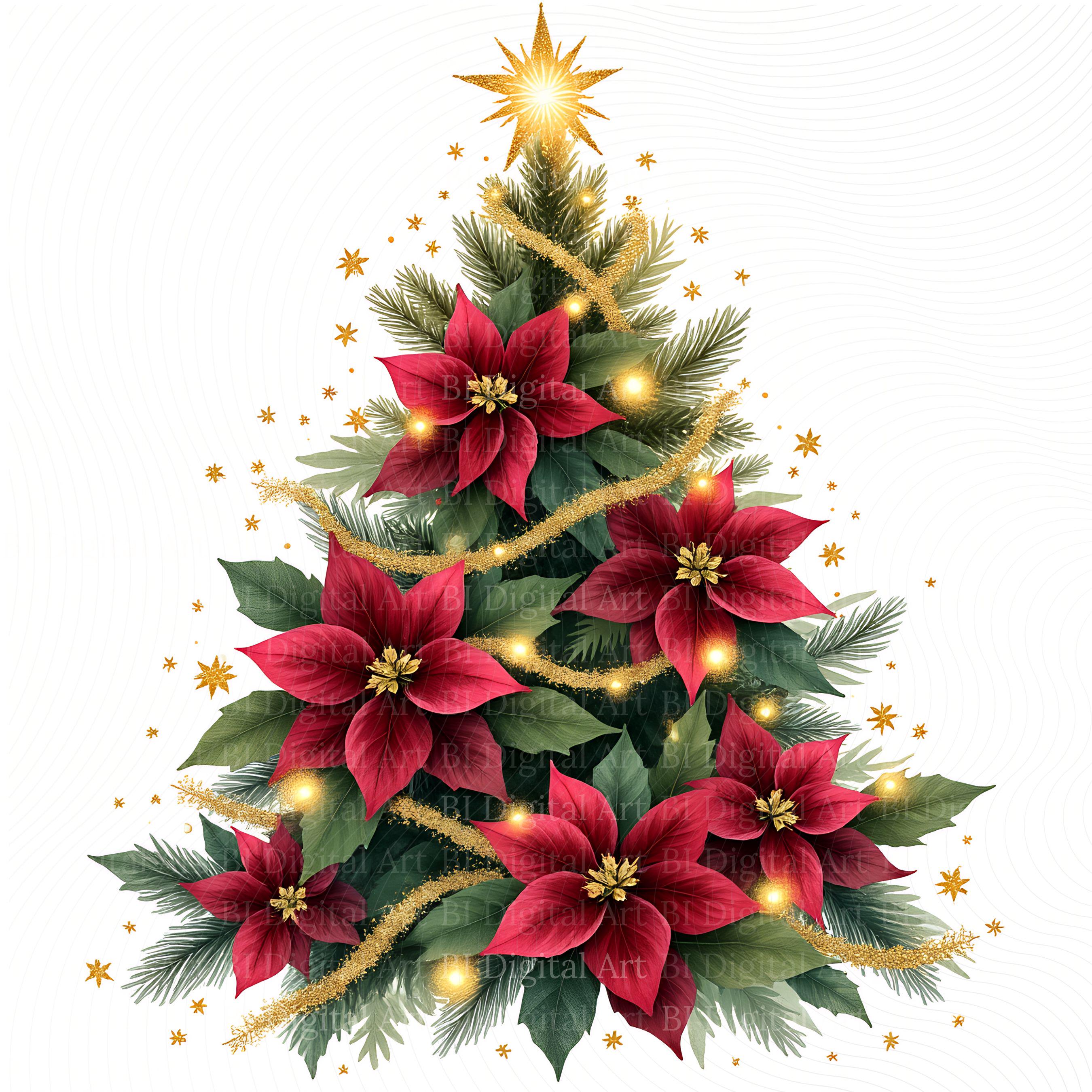 Baum mit weihnachtsstern - Etsy.de