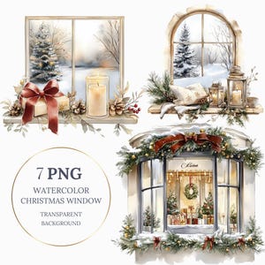 Kerstraam clipart, transparante PNG&#39;s, kerstraam afbeelding, afdrukbare aquarel clipart, digitale download, junk journal