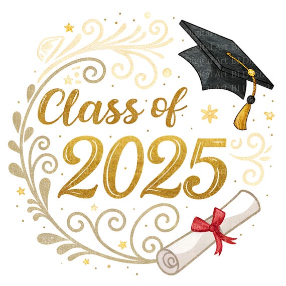 Personalisierbares Abschluss-Banner 2025 – 180x110 Cm, Blau/gold, Stoff – Für Uni, Schule & Party