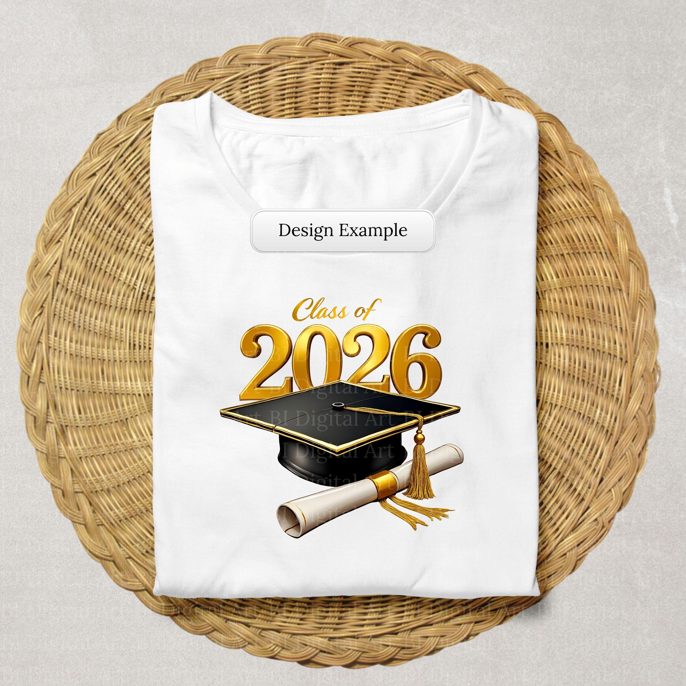 Class of 2026 Clipart – Graduation Cap Design for Cardmaking ...