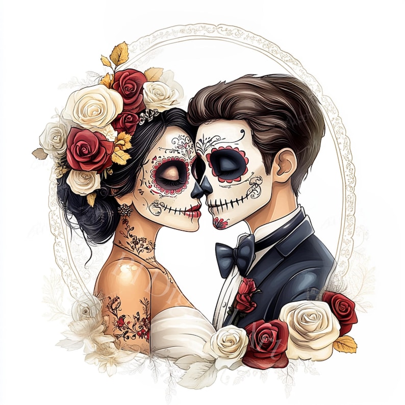 Applikation 05 Thermoaufkleber Totenkopf Mit Blumen Dia De Muertos