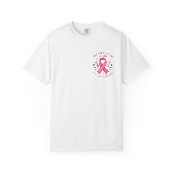 Breast Cancer Awareness Pink Ribbon T-shirt | Supportive Ribbon Tee