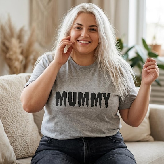 Mummy horror text T-Shirt | Halloween spooky typography tee