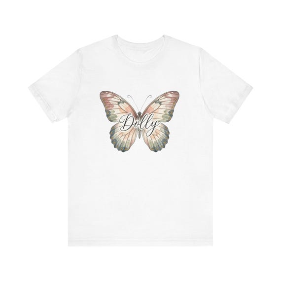 Watercolor Butterfly 'Dolly' Tee | Pastel Monarch Shirt
