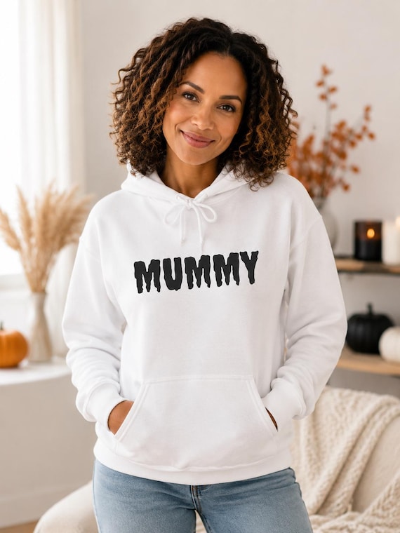 MUMMY Hoodie | Halloween Mummy Text Sweatshirt