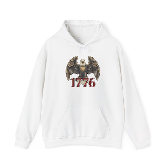 Bald Eagle 1776 Hoodie | Patriotic American Revolutionary Sweatshirt