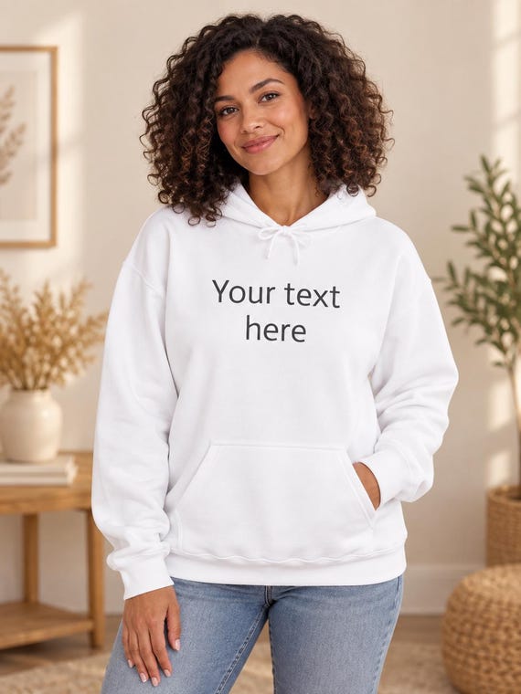 Custom Text Tee | Personalized T-Shirt, Plain Front Design