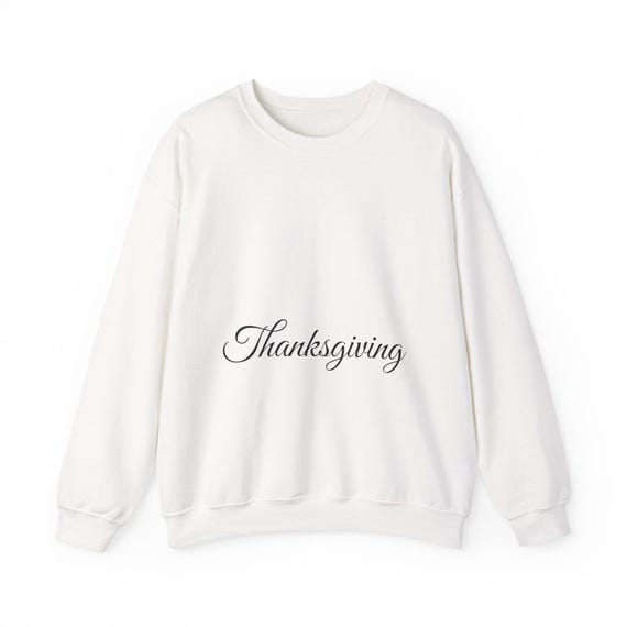 Thanksgiving Script Sweatshirt | Holiday Typography Crewneck