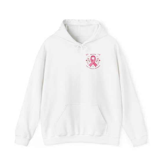 Pink Ribbon Awareness Hoodie | Breast Cancer Support Design