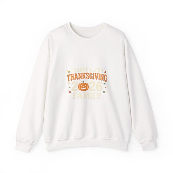 Thanksgiving 2026 Pumpkin Family Crewneck | Fall Holiday Sweatshirt