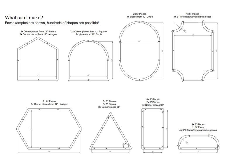 Jigsaw Layout Frame - Modular Stained Glass Jig - Etsy