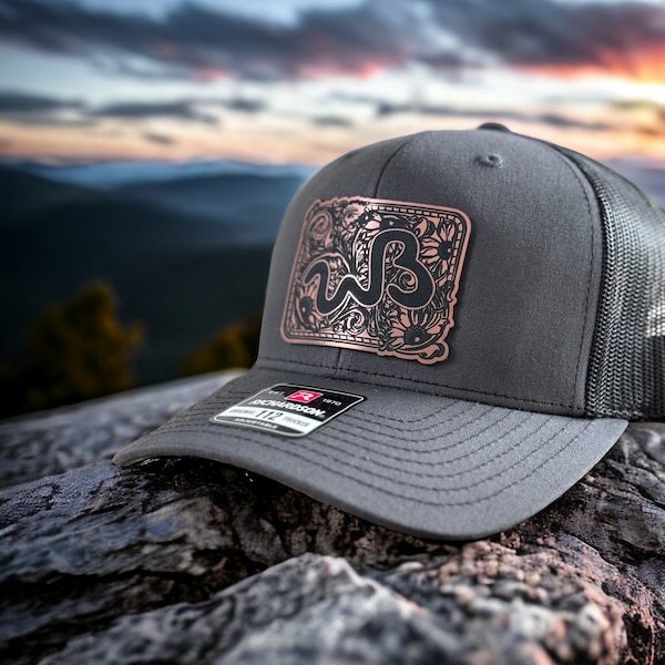 Customizable Brand Buckle Hat Patch on Richardson Cap - Perfect for Rodeo, Ranch, Barrel Racing & Western Lifestyle