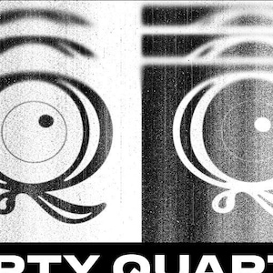 May include: Black and white image of a magazine cover with the title "QWERTY QUARTERLY" and the text "THE OFFICIAL PUBLICATION OF QWERTYFEST MKE" and "ISSUE 01 // SUMMER 2023".