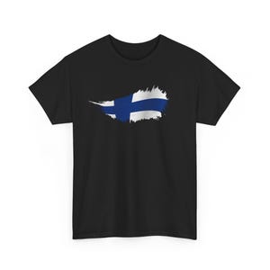 Finnish Flag Tee, Finland Shirt, Unisex Cotton T-Shirt, Finnish Gift, National Day Outfit