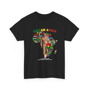 Captain Africa T-Shirt: Ibrahim Traoré, Burkina Faso Pride