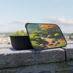 Zen Garden Bento Lunch Box, Sustainable Bento Box, Eco-Friendly Plastic Alternative