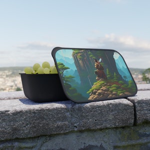 Samurai Bento Lunch Box, Sustainable Nature Friendly Bento Box, Eco-Friendly Lunch Box