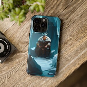 Stoic Viking King Phone Case, Unique Artistic Phone Case, Viking Lover Phone Accessories, iPhone/Samsung Galaxy Case