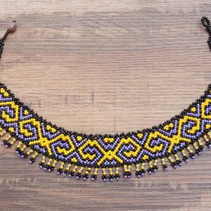 Shipibo Handmade Necklace | Multicolored Shipibo Necklace | Peruvian Shipibo Chocker