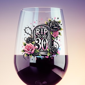 RIP bis 30er Jahre Png, Death to my Thirties Png, 40. Geburtstag Sublimationsdesign, Gothic Geburtstag Clipart, gruseliger Geburtstag Png, digitaler Download