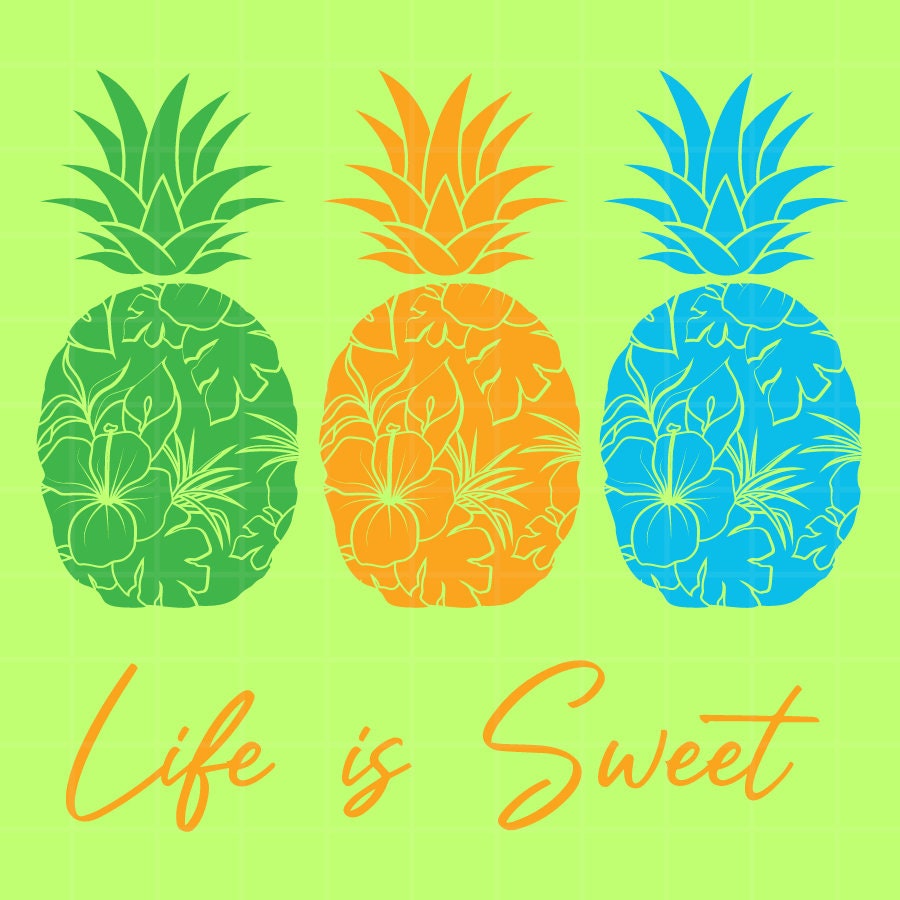 Pineapple Svg Be a Pineapple Svg Fruit Svg Pineapple Png Etsy
