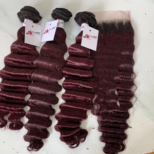 Aanbieding van 3 bundels mensenhaar| Bundels van ongekleurd echt haar| 100 g mensenhaar| Extensions van echt haar | Haarextensies| Geweven hairextensions