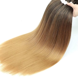 6 Packungen mit vorgestreckten Flechthaaren | Schwarz & Bunt Kunsthaar | Für Twists, Box Braids, knotenlose Stile | Kratzfreies Leichtgewicht