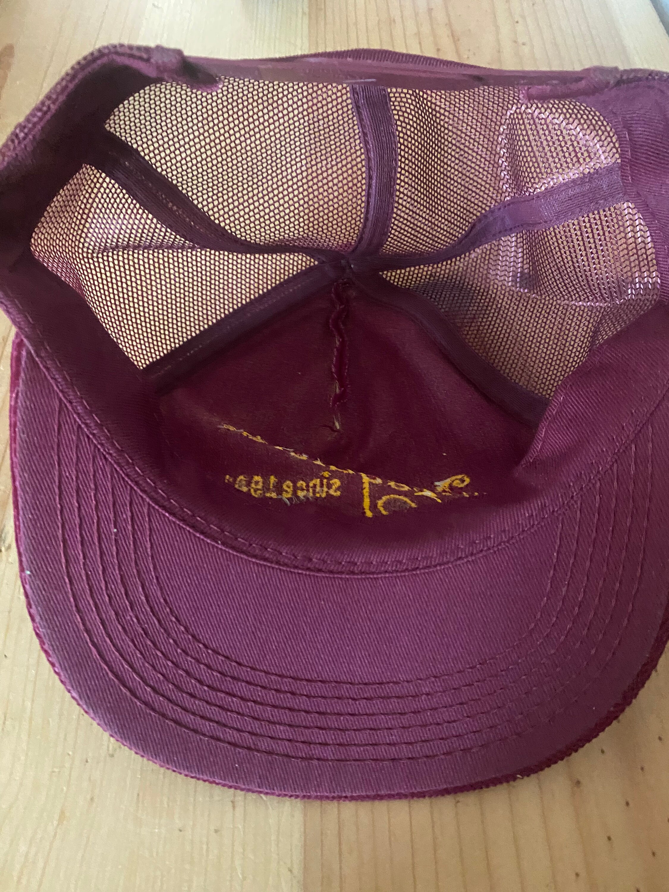Casquette Snapback Vintage Midas Garage Années 90 - Velours Côtelé (corduroy) - Neuf Sans étiquette