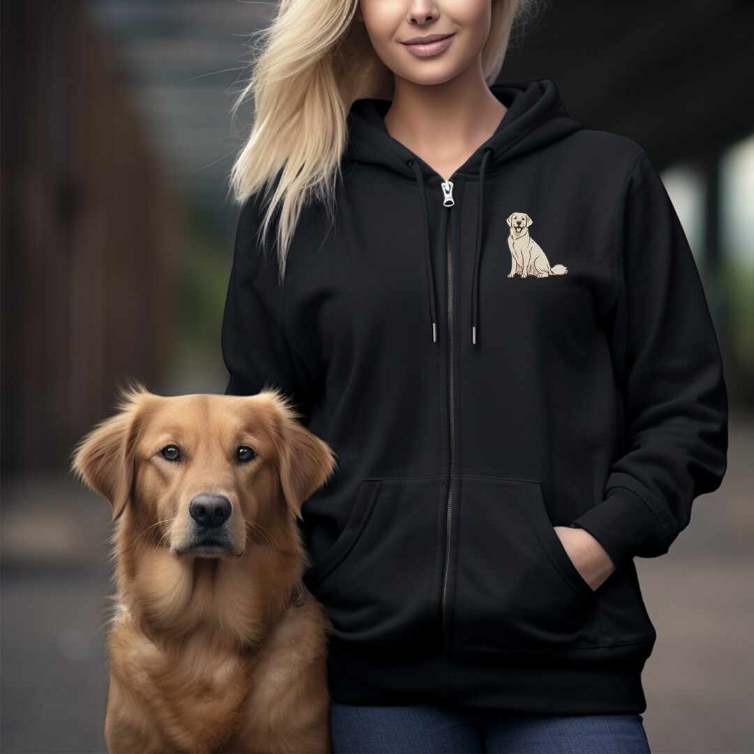 Golden Retriever Jacket, Gift for Golden Retriever Owners, Black Golden