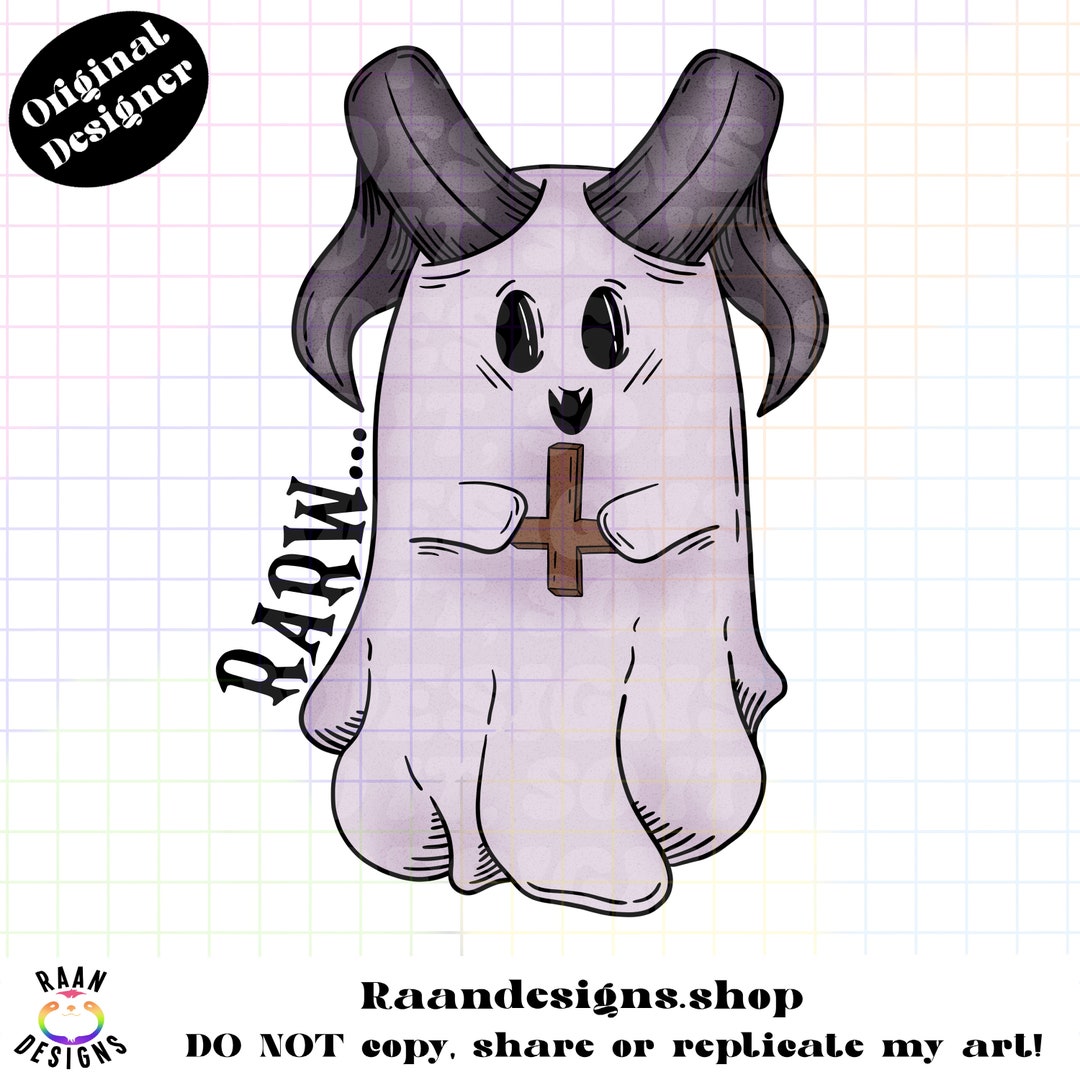Rawr Demon Ghost-png-tshirt-design-digital-raan-monster-evil-dark ...