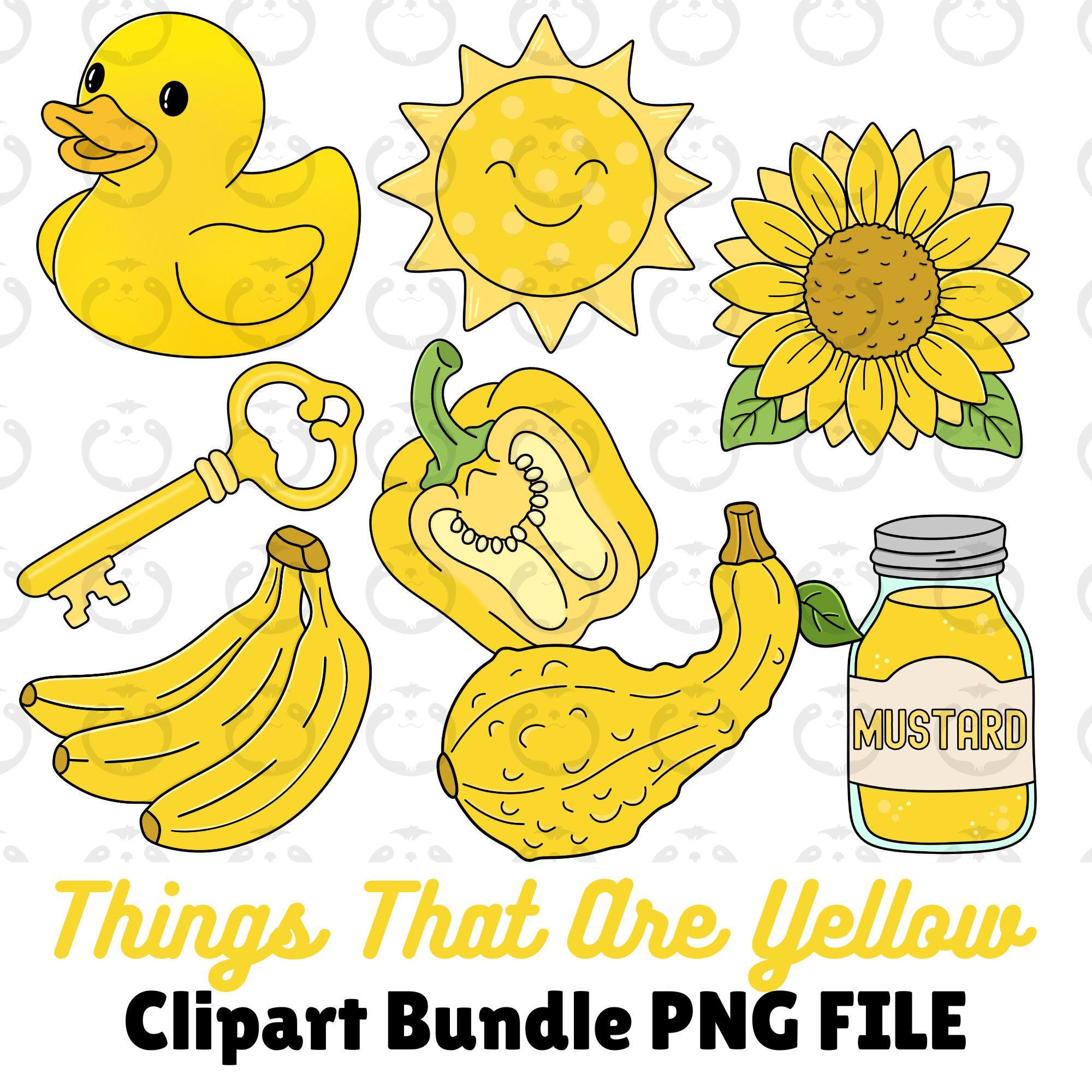 Yellow Things Animation Things That Are Yellow Clipart PNG - Digital Design Colorful Graphics ...