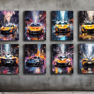 McLaren P1 6 High-quality paintings/posters | McLaren Bundle | Digital Prints