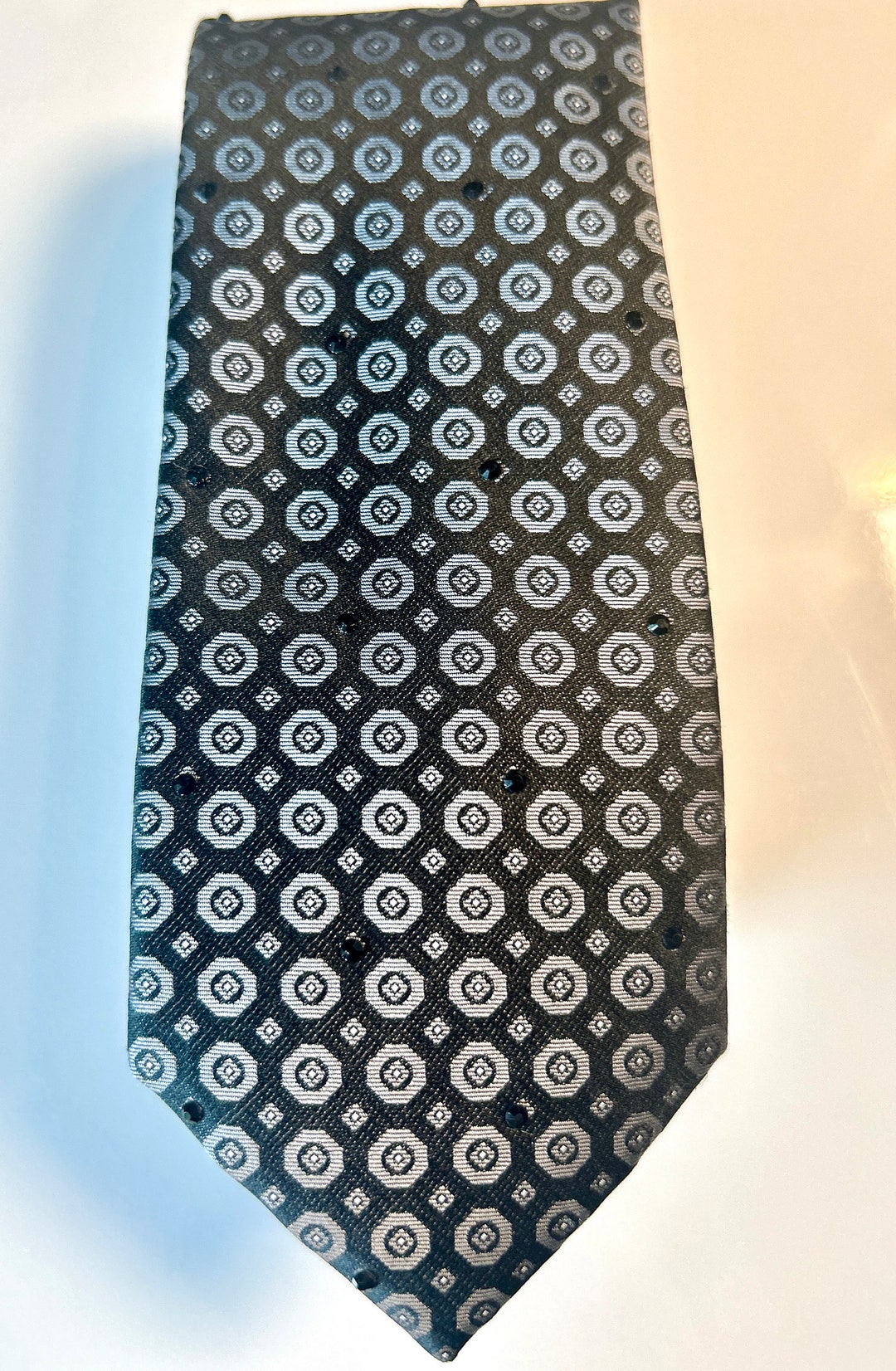 Black and Silver Tie