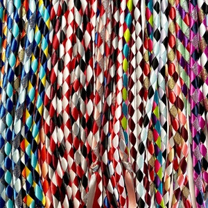 Custom mane ribbons and braids for Tennessee Walking Horse, TWH, saddleseat, gaited horse for horse shows