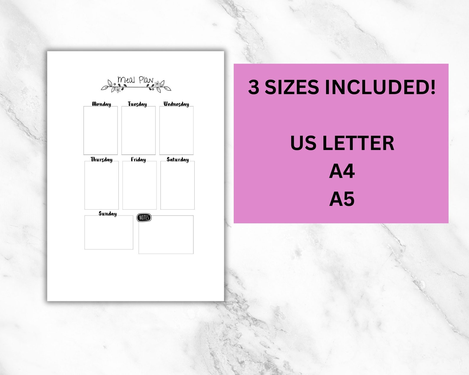Printable Grocery List And Meal Planner Meal Planner Grocery Etsy printable-grocery-list-and-meal-planner-meal-planner-grocery-etsy