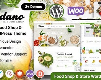 Foodano Naturkost Shop WordPress Theme GPL Download | WordPress Premium Unbegrenzte Lizenz | Sofortiger Zugriff